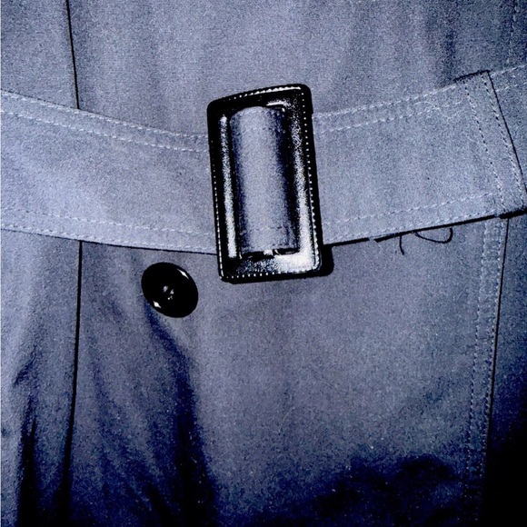 Military-grade DSCP by Sterling of Boston Black Trench Coat Sz 42R - Picture 4 of 7